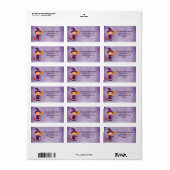 かわいいハロウィンキッドのコスチュームパーティー魔女 ラベル (フルシート)