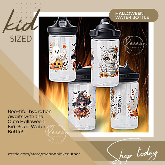 かわいいハロウィンキッドサイズのウォーターボトル ウォーターボトル