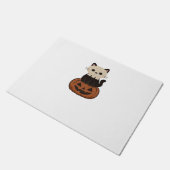 かわいいハロウィンキャットとパンプキクラシックンのTシャツ ドアマット (アングル)