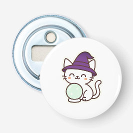 かわいいハロウィンキャット – 魔法と愛らしい不気味 栓抜き