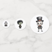 かわいいハロウィンキャラクター コンフェッティ (裏面)