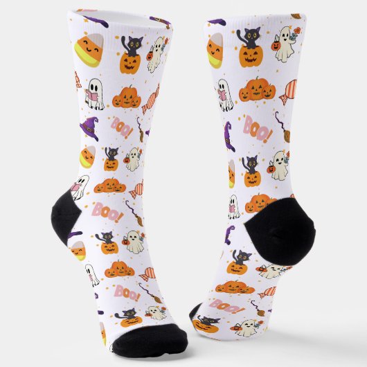 かわいいハロウィンキャラクター ソックス (傾斜あり)
