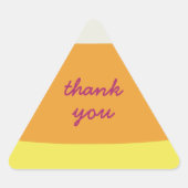 かわいいハロウィンキャンディーコーン 三角形シール (正面)