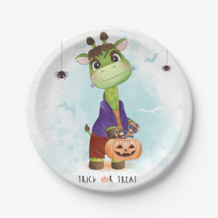 かわいいハロウィンキリン ペーパープレート