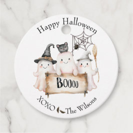かわいいハロウィンギフトタグ 魔法使いの帽子・カボチャ フェイバータグ