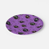 かわいいハロウィンクモ ペーパープレート (アングル)