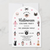 かわいいハロウィンコスチュームパーティーの招待状 招待状 (正面)