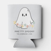 かわいいハロウィンゴーストフラワー 缶クーラー (裏面)