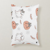 かわいいハロウィンシームレスパターン アクセントクッション (正面(垂直))