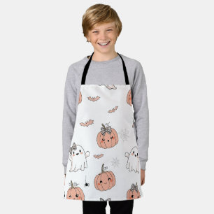 かわいいハロウィンシームレスパターン エプロン