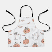 かわいいハロウィンシームレスパターン エプロン (正面)