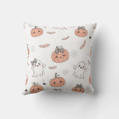 かわいいハロウィンシームレスパターン クッション (裏面)