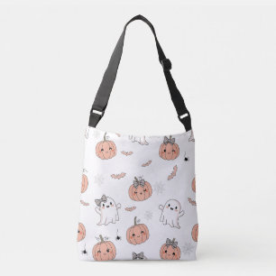 かわいいハロウィンシームレスパターン クロスボディバッグ