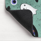 かわいいハロウィンシームレスパターン マウスパッド (コーナー)