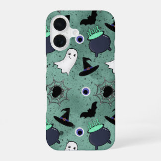 かわいいハロウィンシームレスパターン iPhone 16ケース