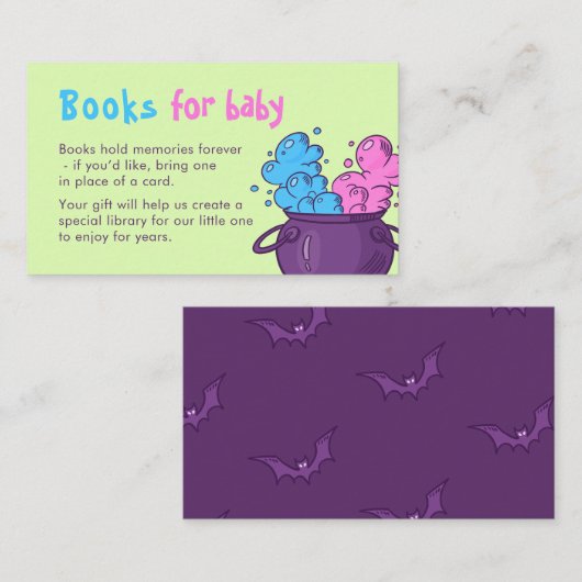かわいいハロウィンジェンダーのベビーのための本が登場|過去記事 エンクロージャーカード (正面/裏面)