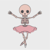 かわいいハロウィンスケルトンステッカー シール (正面)