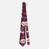 かわいいハロウィンスケルトン ネクタイ (正面)
