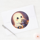 かわいいハロウィンスタンプ ラウンドシール (封筒)