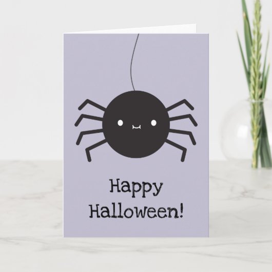 かわいいハロウィンスパイダー カード (正面)