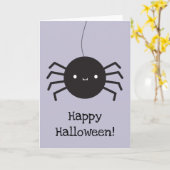 かわいいハロウィンスパイダー カード (黄色い花)