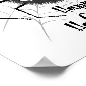 かわいいハロウィンスパイダー ポスター (角)