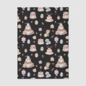 かわいいハロウィンデザート柄エプロン 薄葉紙 (正面)