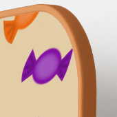 かわいいハロウィンネズミとカボチャ ピックルボールラケット (左詳細)