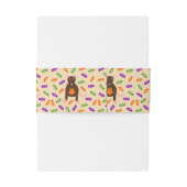 かわいいハロウィンネズミとカボチャ 招待状ベリーバンド (裏面例)