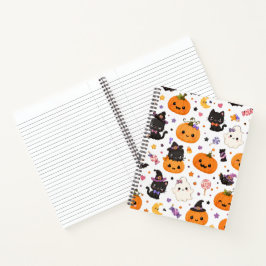 かわいいハロウィンパターンのかぼちゃのデザイン ノートブック