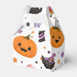 かわいいハロウィンパターンのかぼちゃのデザイン フェイバーボックス