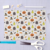 かわいいハロウィンパターンティシューペーパー 薄葉紙 (クラフト)