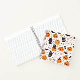 かわいいハロウィンパターン かわいいカボチャ ノートブック