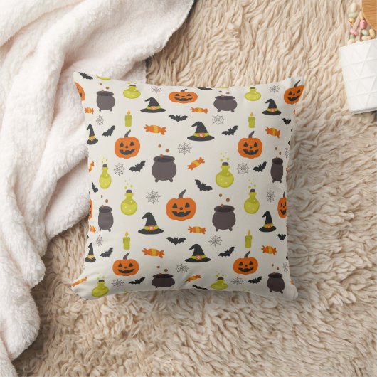 かわいいハロウィンパターン スローピロー (ブランケット)