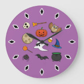かわいいハロウィンパック ラージ壁時計 (正面)