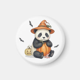 かわいいハロウィンパンダのカボチャマグネット マグネット