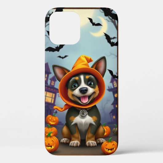 🐶🎃 かわいいハロウィンパーカーの子犬 ✨ Case-Mate iPhoneケース (裏面)