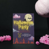 かわいいハロウィンパーティーの招待状 恐怖の夜 招待状