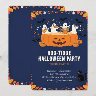 かわいいハロウィンパーティー 招待状