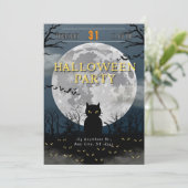 かわいいハロウィンパーティー 招待状 (スタンド正面)