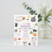 かわいいハロウィンパーティー 招待状 (スタンド正面)