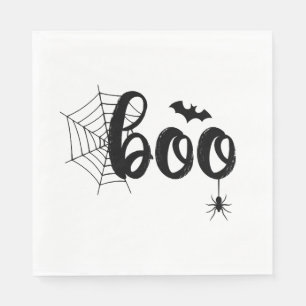 かわいいハロウィンファミリーマッチングデザインの幽霊 スタンダードランチョンナプキン