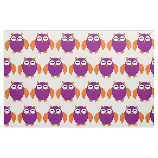 かわいいハロウィンフクロウ工芸品 ファブリック (ファットクウォーター)