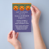 かわいいハロウィンフライヤー チラシ (ハンドル)