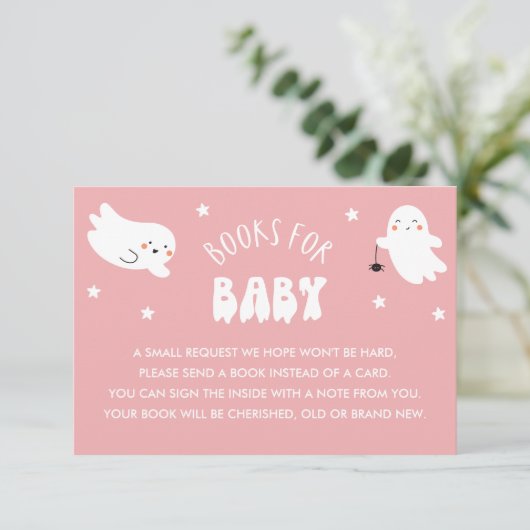 かわいいハロウィンブックのベビー要求の挿入 エンクロージャーカード (スタンド正面)