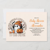 かわいいハロウィンベイビーシャワー 招待状 (正面)