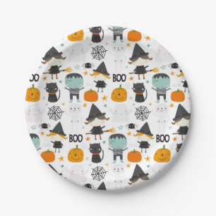 かわいいハロウィンペーパープレート ペーパープレート