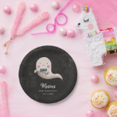 かわいいハロウィンボウタイ幽霊誕生日パーティー ペーパープレート (パーティー)