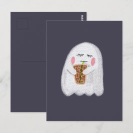 かわいいハロウィンポストカード – ハロウィンガーリー幽霊 ポストカード