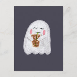 かわいいハロウィンポストカード – ハロウィンガーリー幽霊 ポストカード